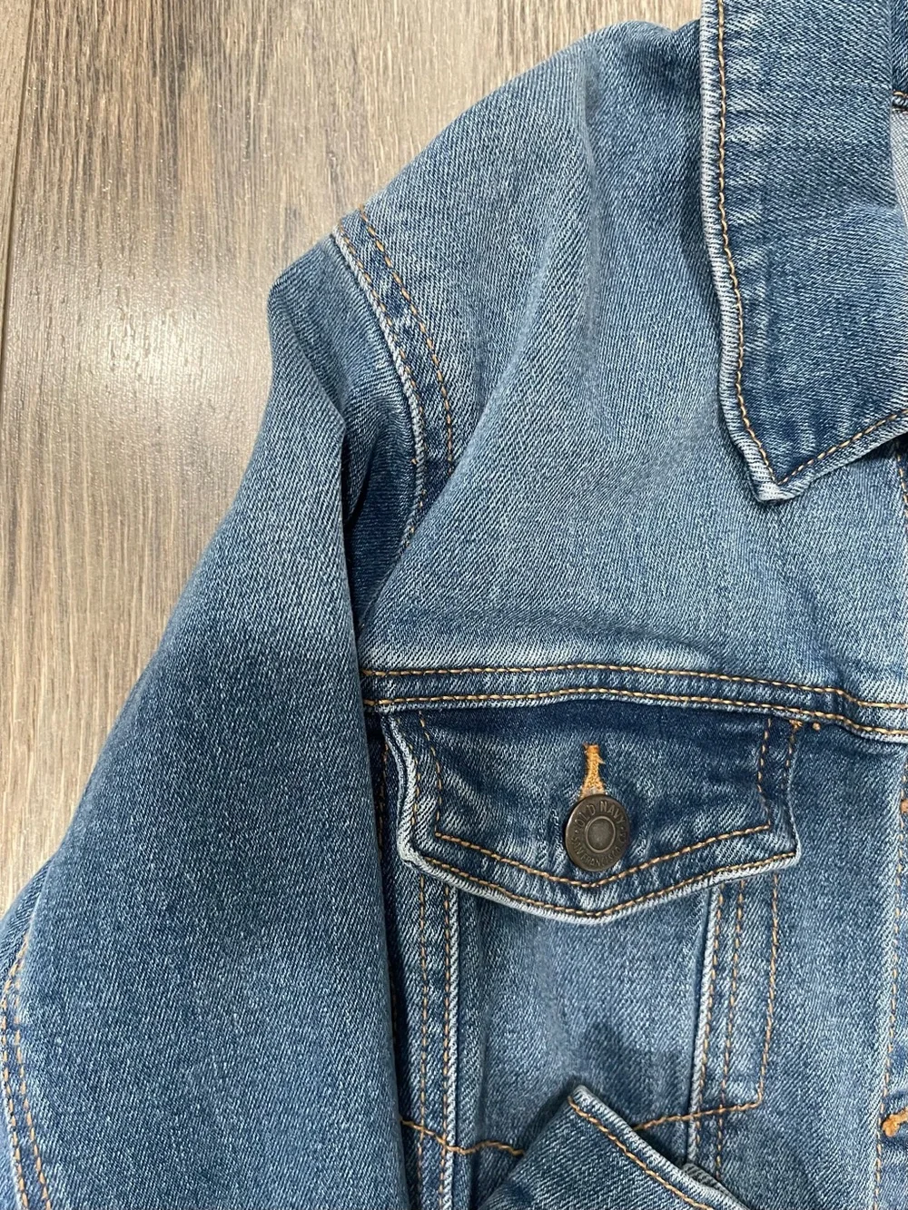 Old Navy Blue Kids Denim Jacket with Button Front